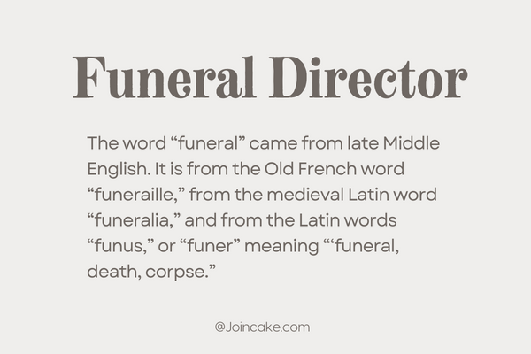 What does a funeral director do?